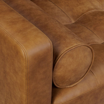 Poly & Bark York 89 Full-Grain Genuine Leather Sofa