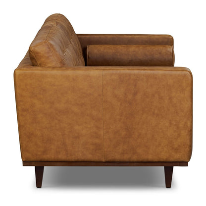 Poly & Bark York 89 Full-Grain Genuine Leather Sofa