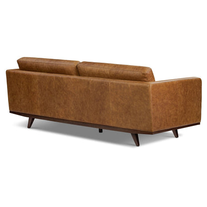 Poly & Bark York 89 Full-Grain Genuine Leather Sofa