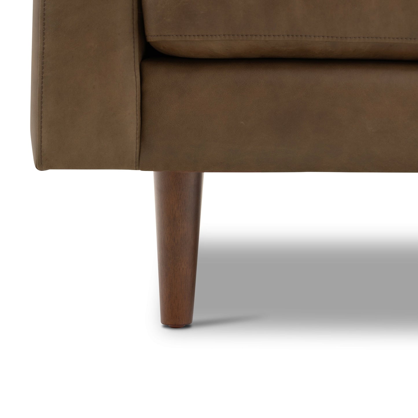 Poly & Bark Napa 72 Apartment Sofa - Full Grain Genuine Italian Leather