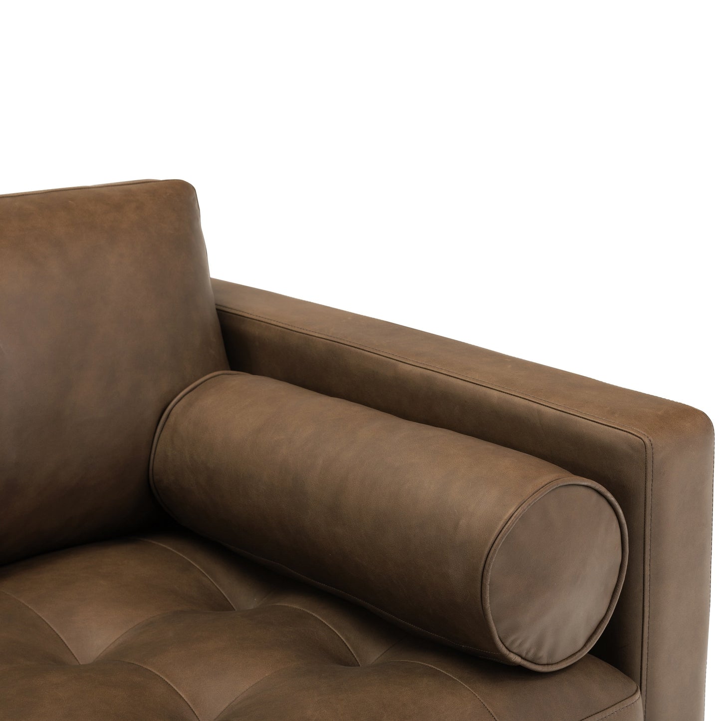 Poly & Bark Napa 72 Apartment Sofa - Full Grain Genuine Italian Leather