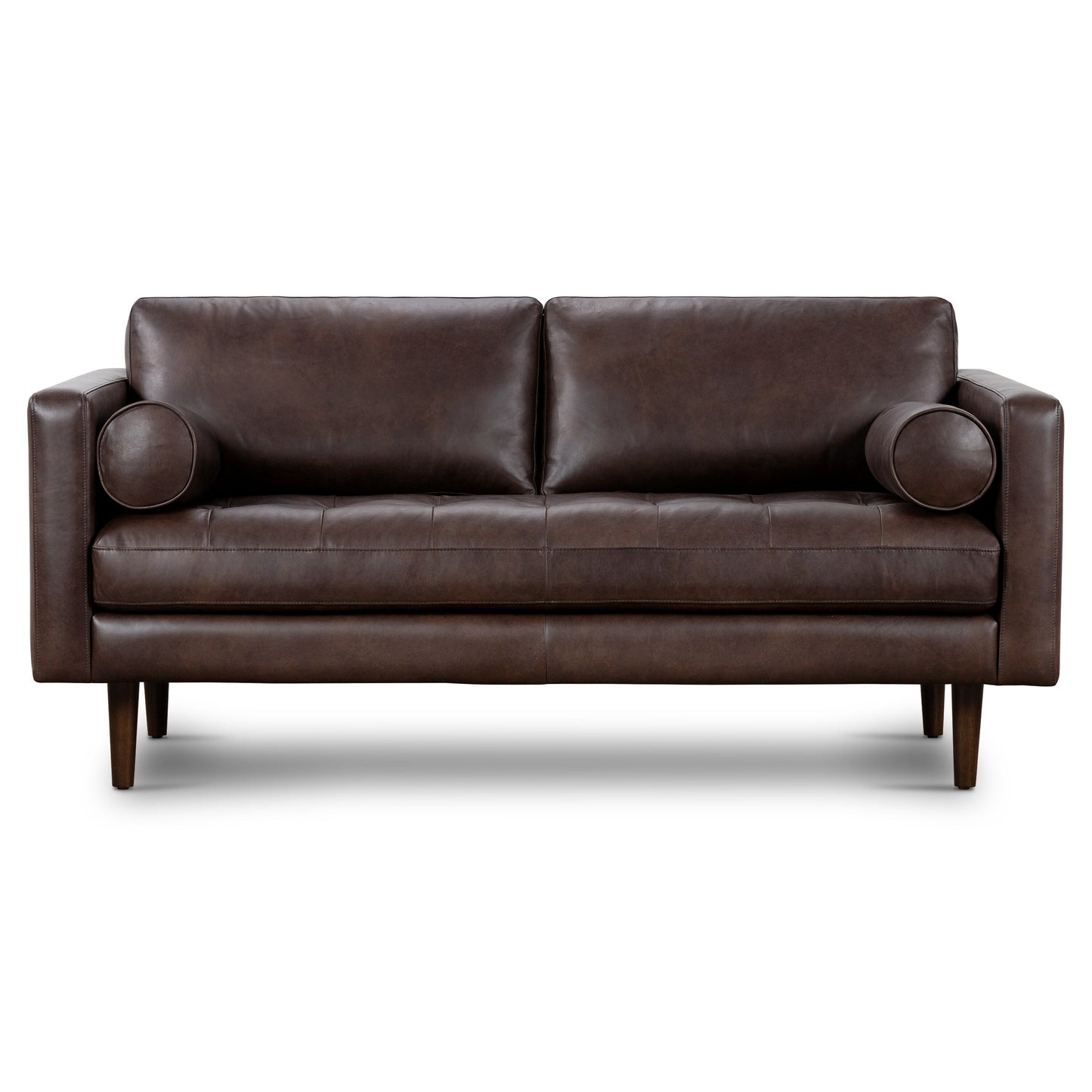 Poly & Bark Napa 72 Apartment Sofa - Full Grain Genuine Italian Leather