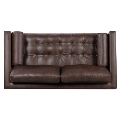 Poly & Bark Napa 72 Apartment Sofa - Full Grain Genuine Italian Leather