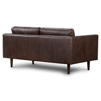 Poly & Bark Napa 72 Apartment Sofa - Full Grain Genuine Italian Leather