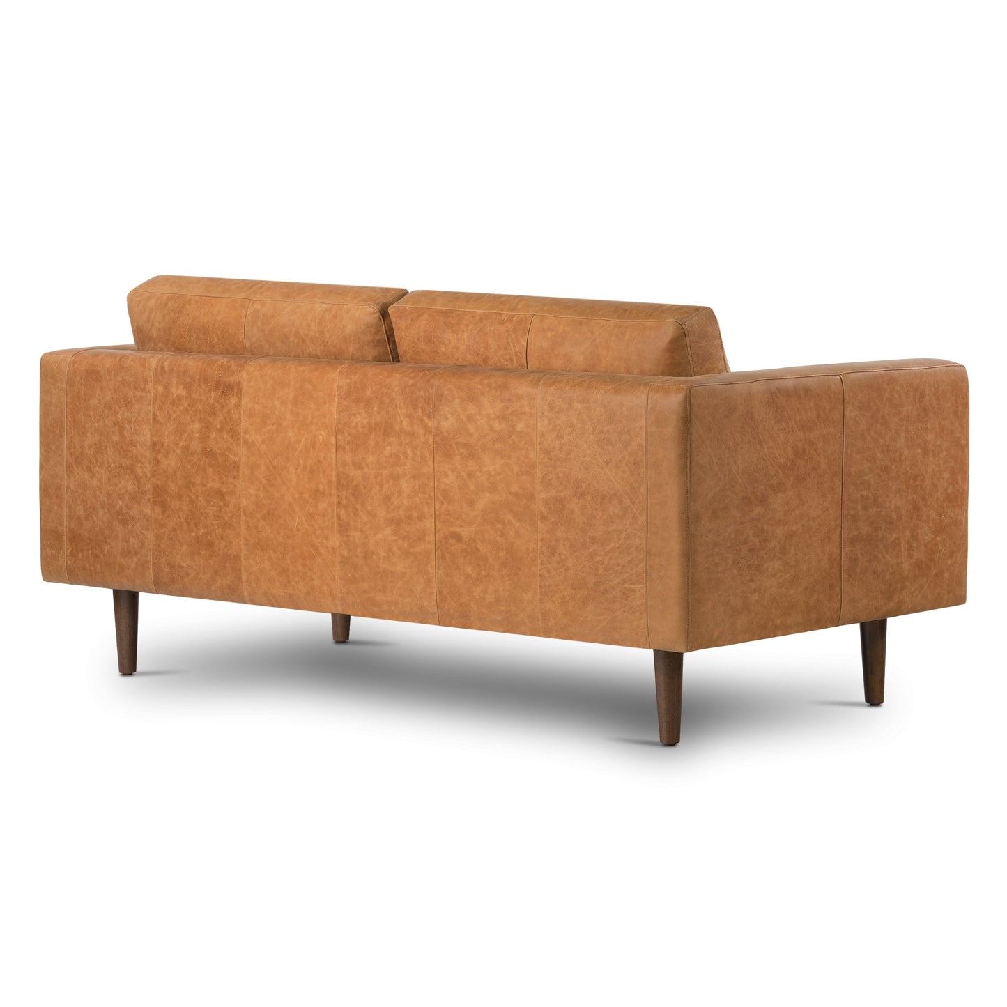 Poly & Bark Napa 72 Apartment Sofa - Full Grain Genuine Italian Leather