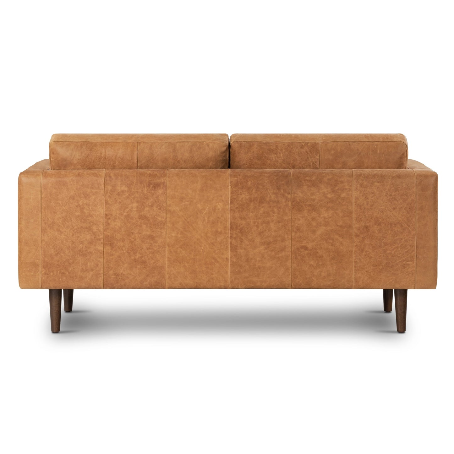 Poly & Bark Napa 72 Apartment Sofa - Full Grain Genuine Italian Leather