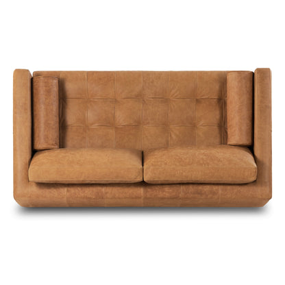 Poly & Bark Napa 72 Apartment Sofa - Full Grain Genuine Italian Leather