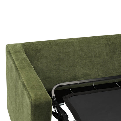 Poly and Bark Napa 82 Pull-Out Sofa Bed in Distressed Green