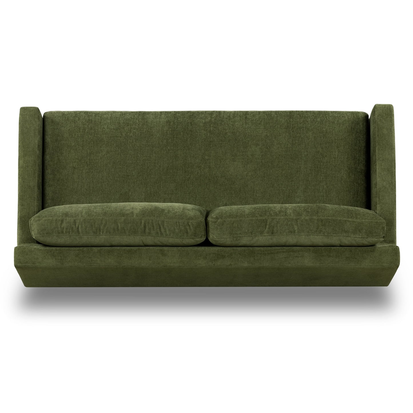 Poly & Bark Zyon 90 Sofa in Distressed Green Velvet
