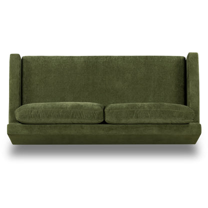 Poly & Bark Zyon 90 Sofa in Distressed Green Velvet
