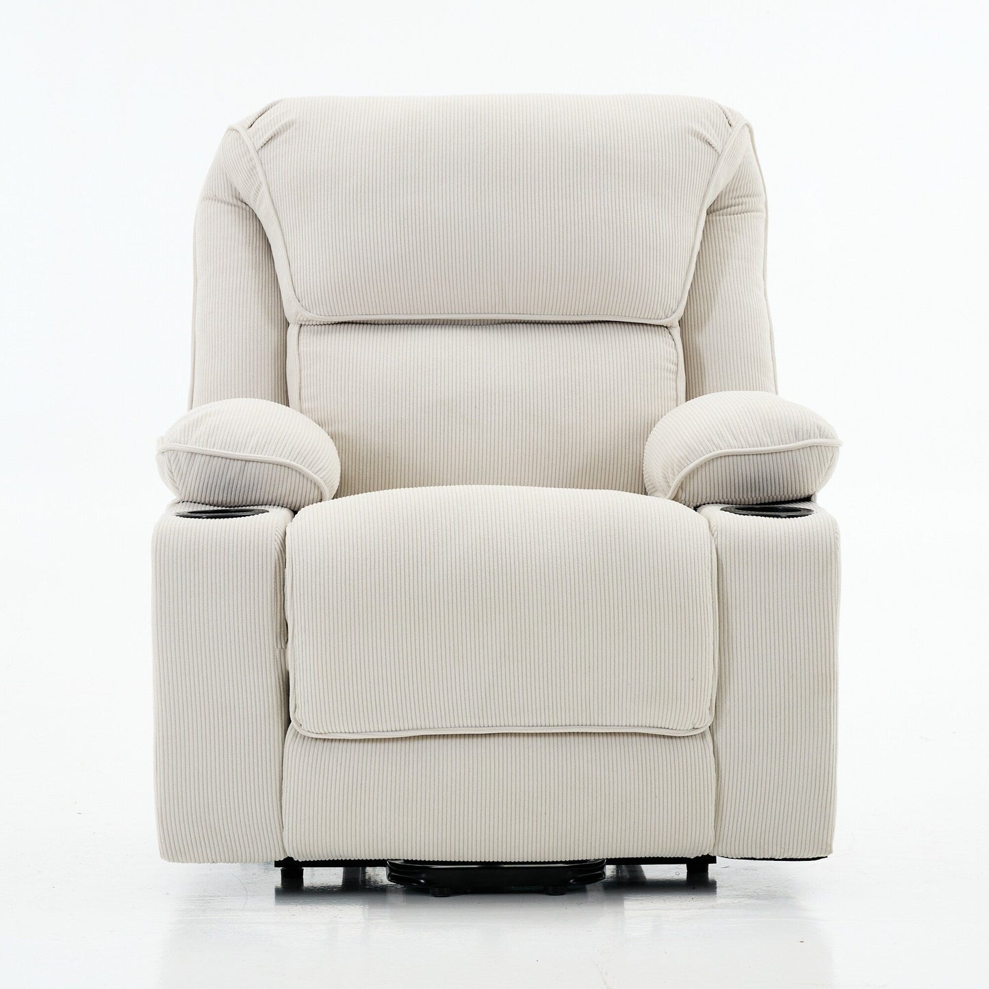 Power Lift Recliner Chair - Remote Control with Heat  Massage, PU Leather, Side Pockets - Senior Mobility Assist Chair