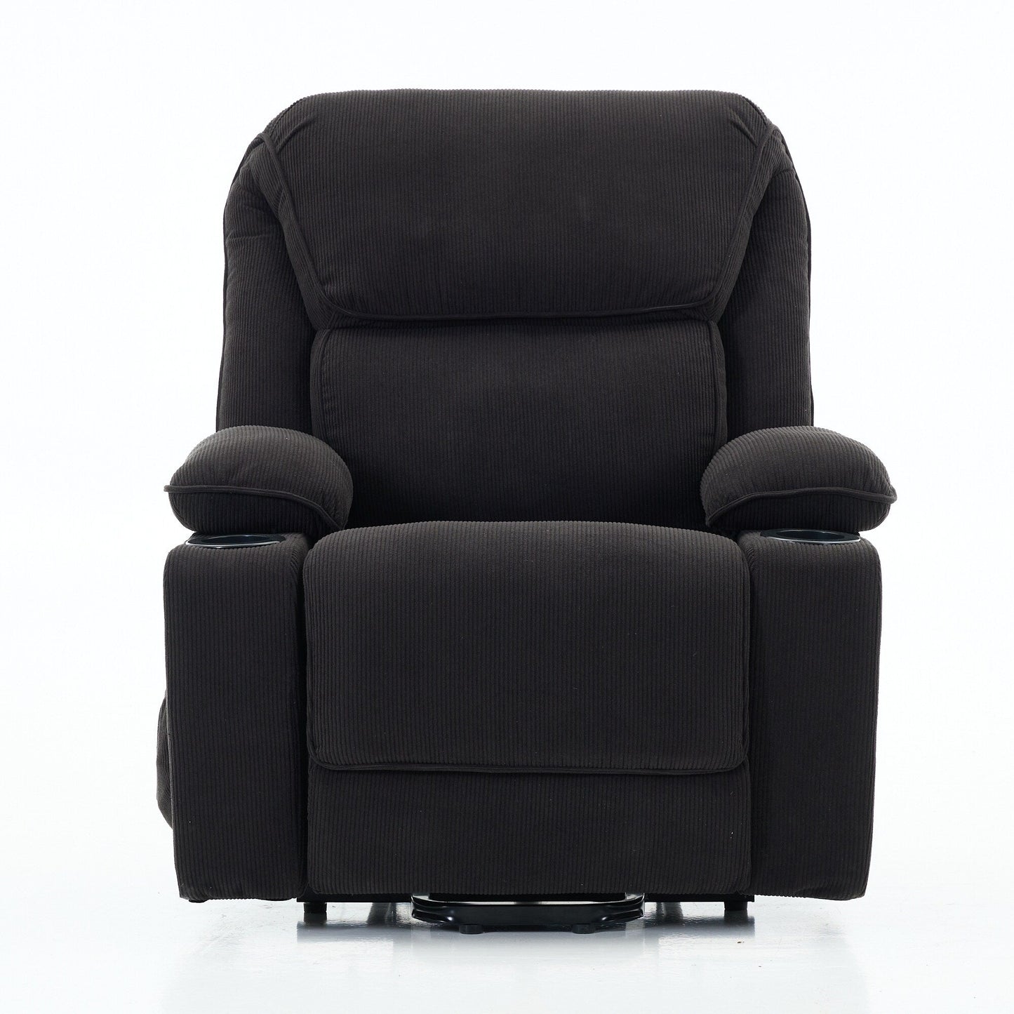 Power Lift Recliner Chair - Remote Control with Heat  Massage, PU Leather, Side Pockets - Senior Mobility Assist Chair