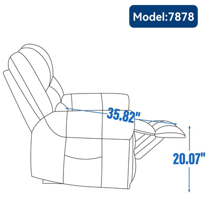 Power Lift Recliner Chair Heat Massage Dual Motor Infinite Position Up to 350 LBS, Heavy Duty Motion Mechanism with USB Ports