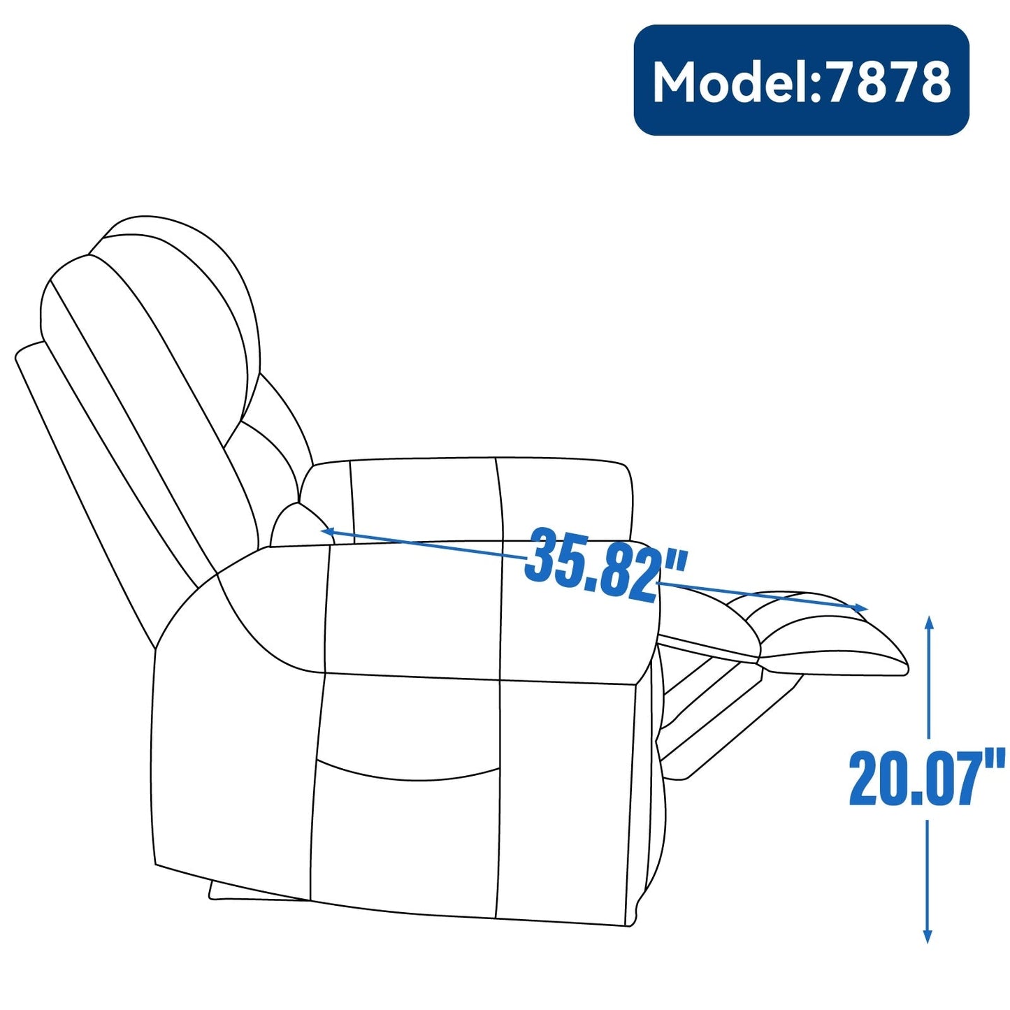 Power Lift Recliner Chair Heat Massage Dual Motor,Leather, Heavy Duty Motion Mechanism with USB Ports