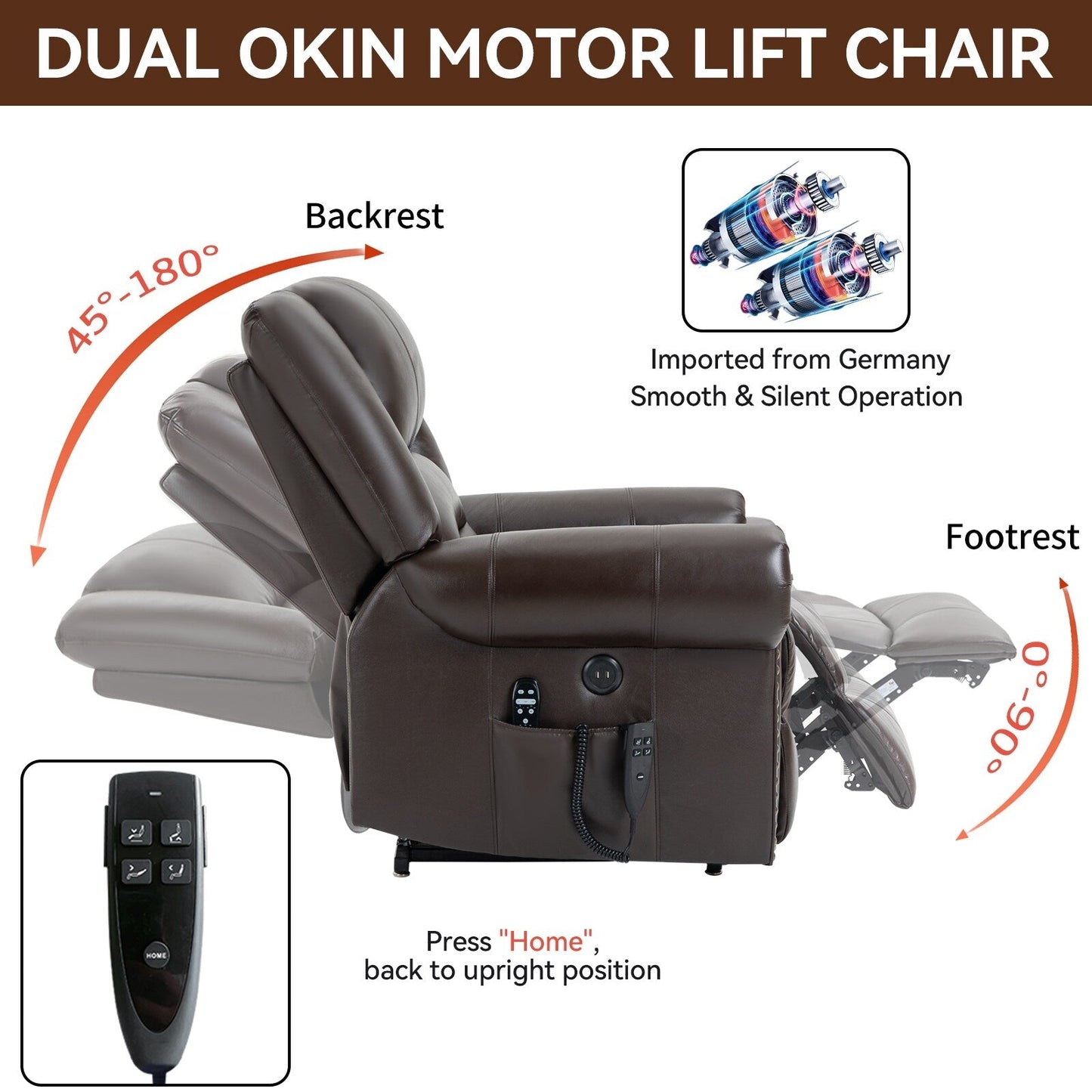Power Lift Recliner Chair Heat Massage