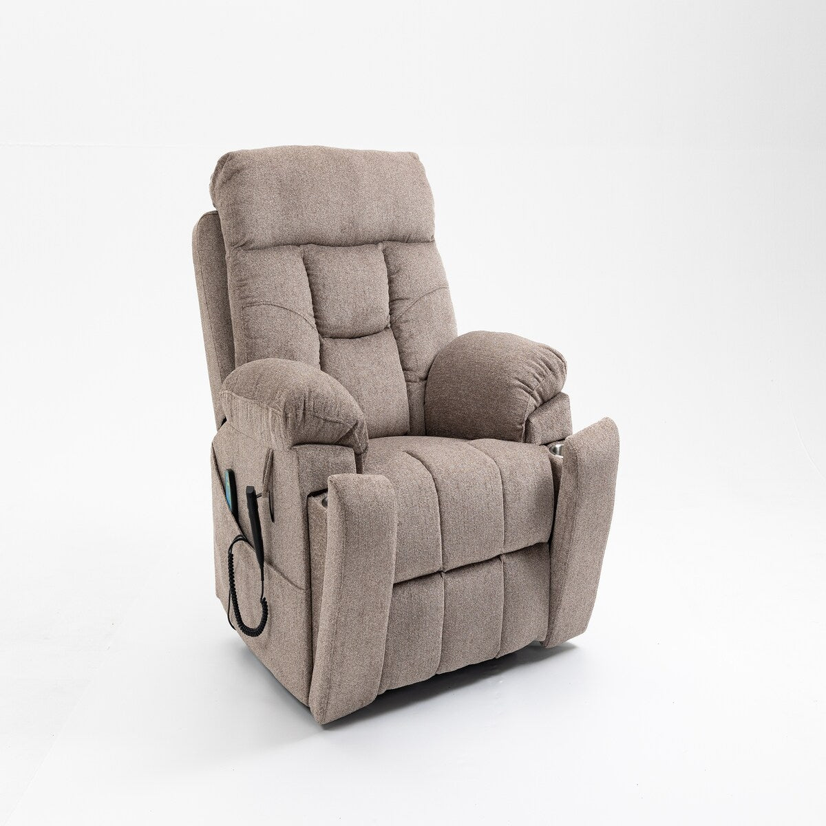 Power Lift Recliner Chair Massage and Heat,Dual Motor Lift Recliner,Electric Recliner with Cup Holders Pocket,400lbs