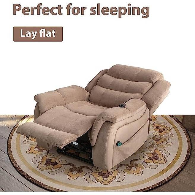 Lay flat recliner Power Lift Recliner Chair for Elderly with Massage and Heat