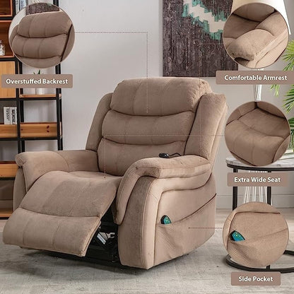 Lay flat recliner Power Lift Recliner Chair for Elderly with Massage and Heat