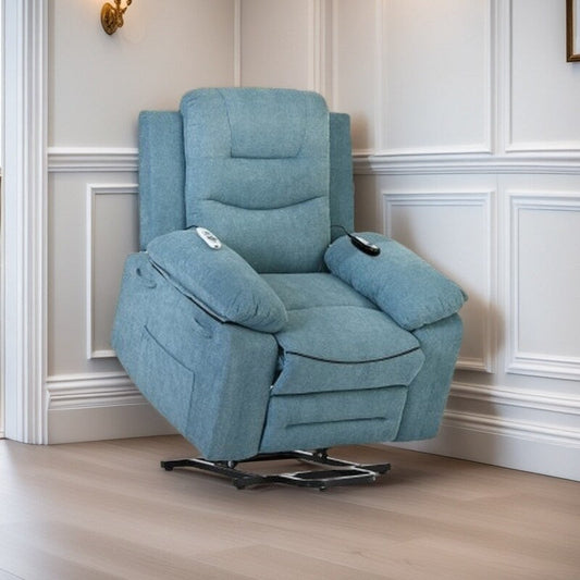 Power Lift Recliner Chair for Elderly, Adjustable Massage & Heating Functions, Infinite Recline, Side Pocket