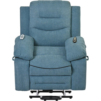 Power Lift Recliner Chair for Elderly, Adjustable Massage & Heating Functions, Infinite Recline, Side Pocket