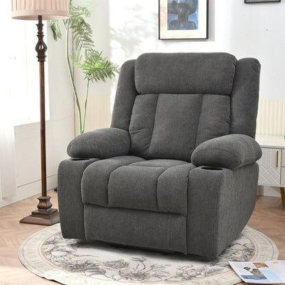 Power Lift Recliner Chair for Elderly, Classic Single Sofa,Home Theater Seat with 2 Cup Holders, Side Pockets, Remote Control