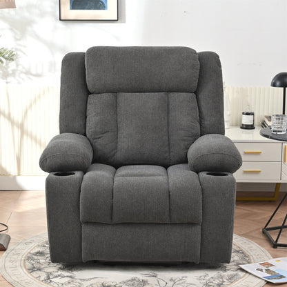 Power Lift Recliner Chair for Elderly, Classic Single Sofa,Home Theater Seat with 2 Cup Holders, Side Pockets, Remote Control