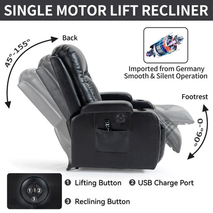 Power Lift Recliner Chair for Elderly