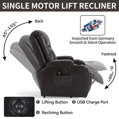 Power Lift Recliner Chair for Elderly