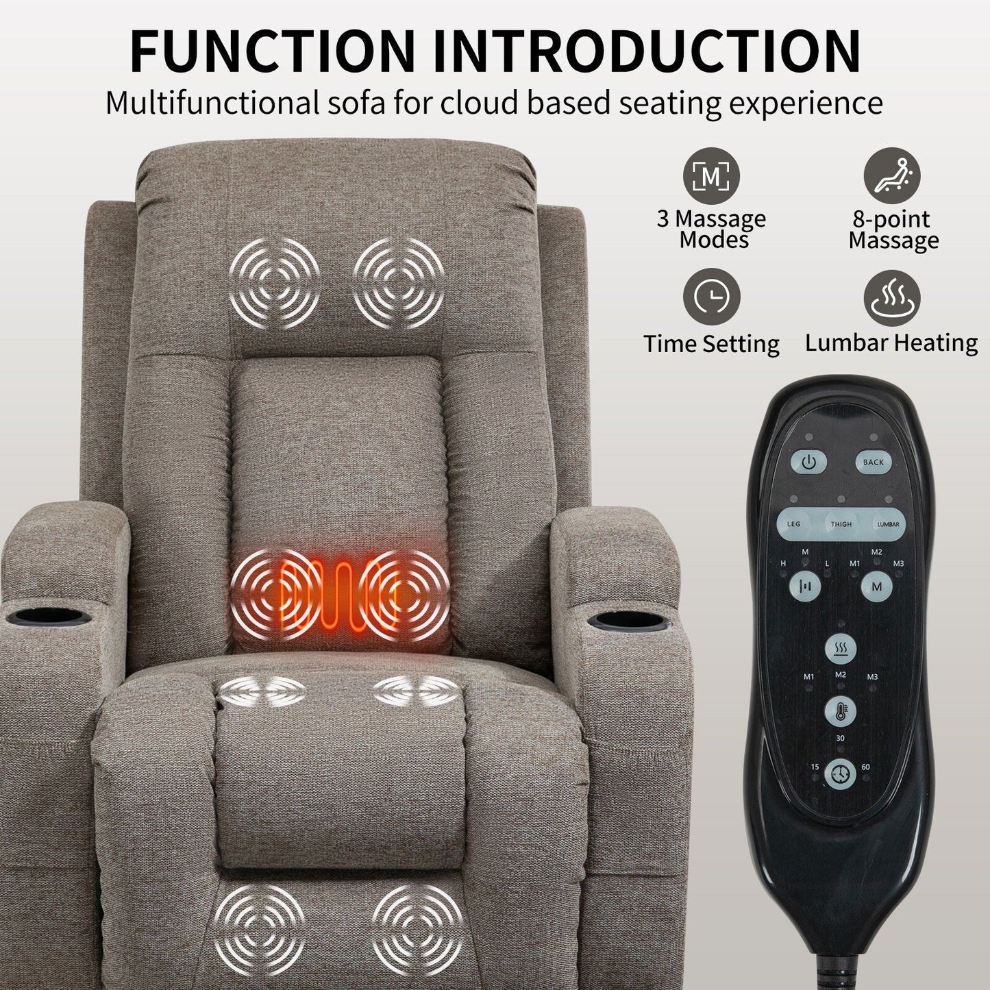 Power Lift Recliner Chair for Elderly