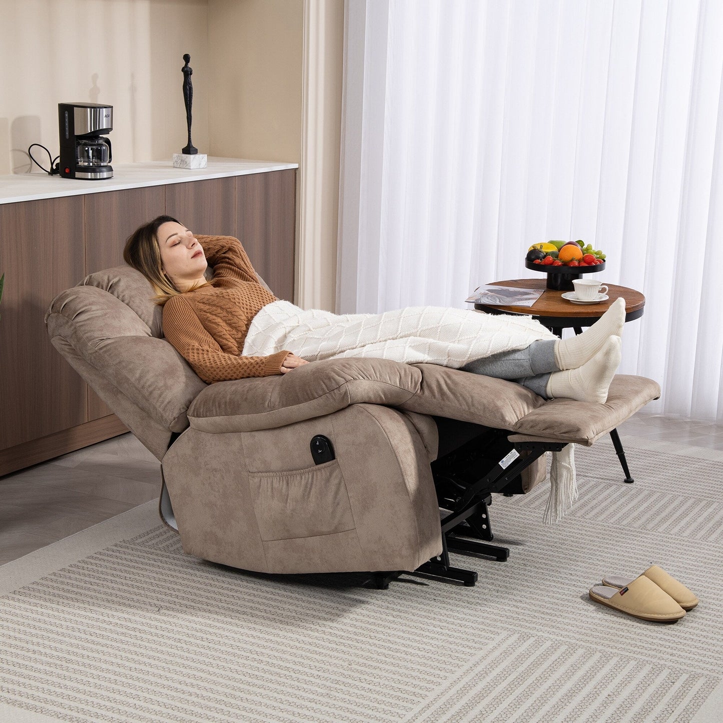 Power Lift Recliner Chair for Elderlyï¼Heavy Duty Recliner w/Safety Motion Mechanism and Comfortable Upholstery