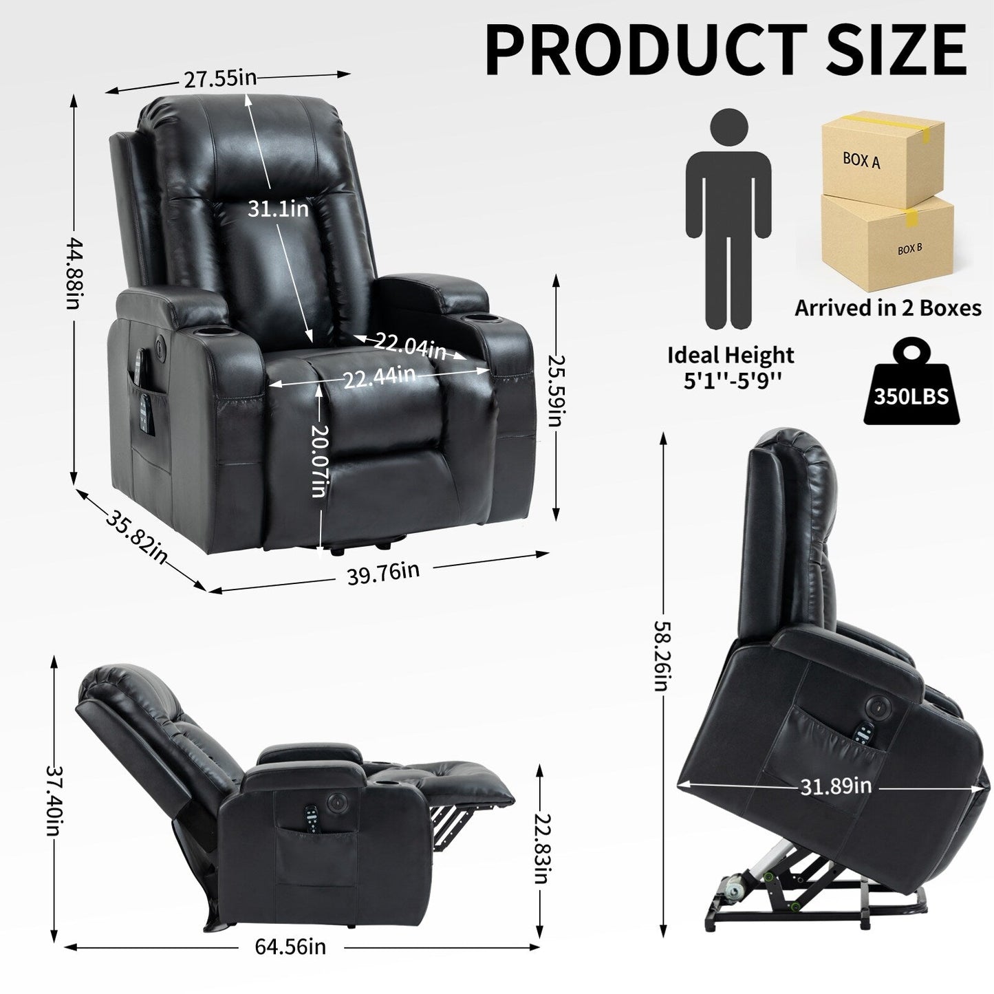 Power Lift Recliner Chair for Elderly