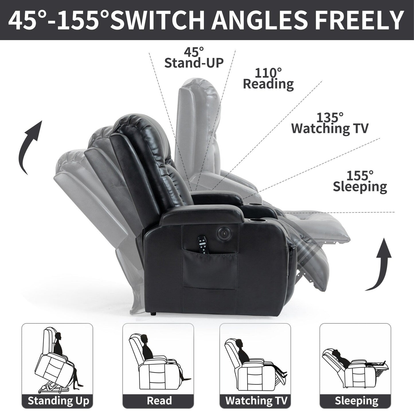 Power Lift Recliner Chair for Elderly