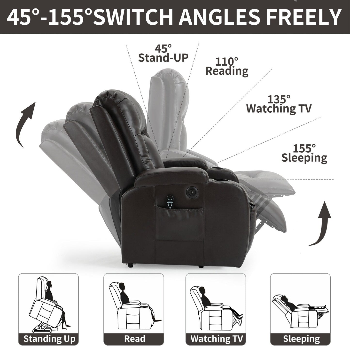 Power Lift Recliner Chair for Elderly