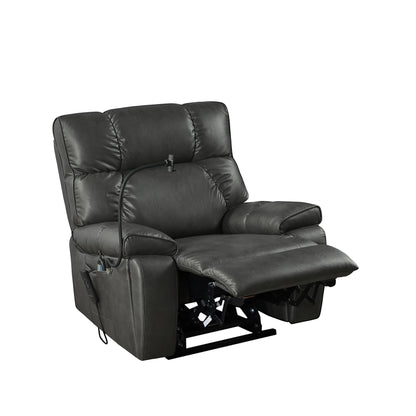 Power Lift Recliner Chair with Dual OKIN Motors, Infinite Position, Massage and Heat, Cup Holders
