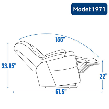 Power Lift Recliner Chair with Dual USB, Cup Holders & Chenille Fabric