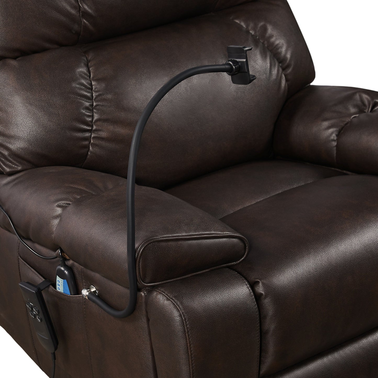 Power Lift Recliner Chair with Dual?OKIN Motors, Infinite Recline, Massage & Heat