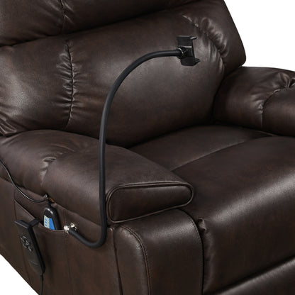 Power Lift Recliner Chair with Dual?OKIN Motors, Infinite Recline, Massage & Heat