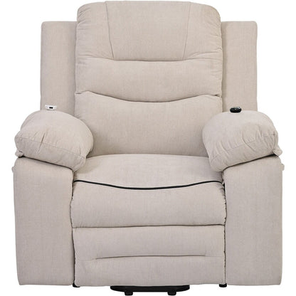 Power Lift Recliner Chair with Heat Massage and Storage Pocket