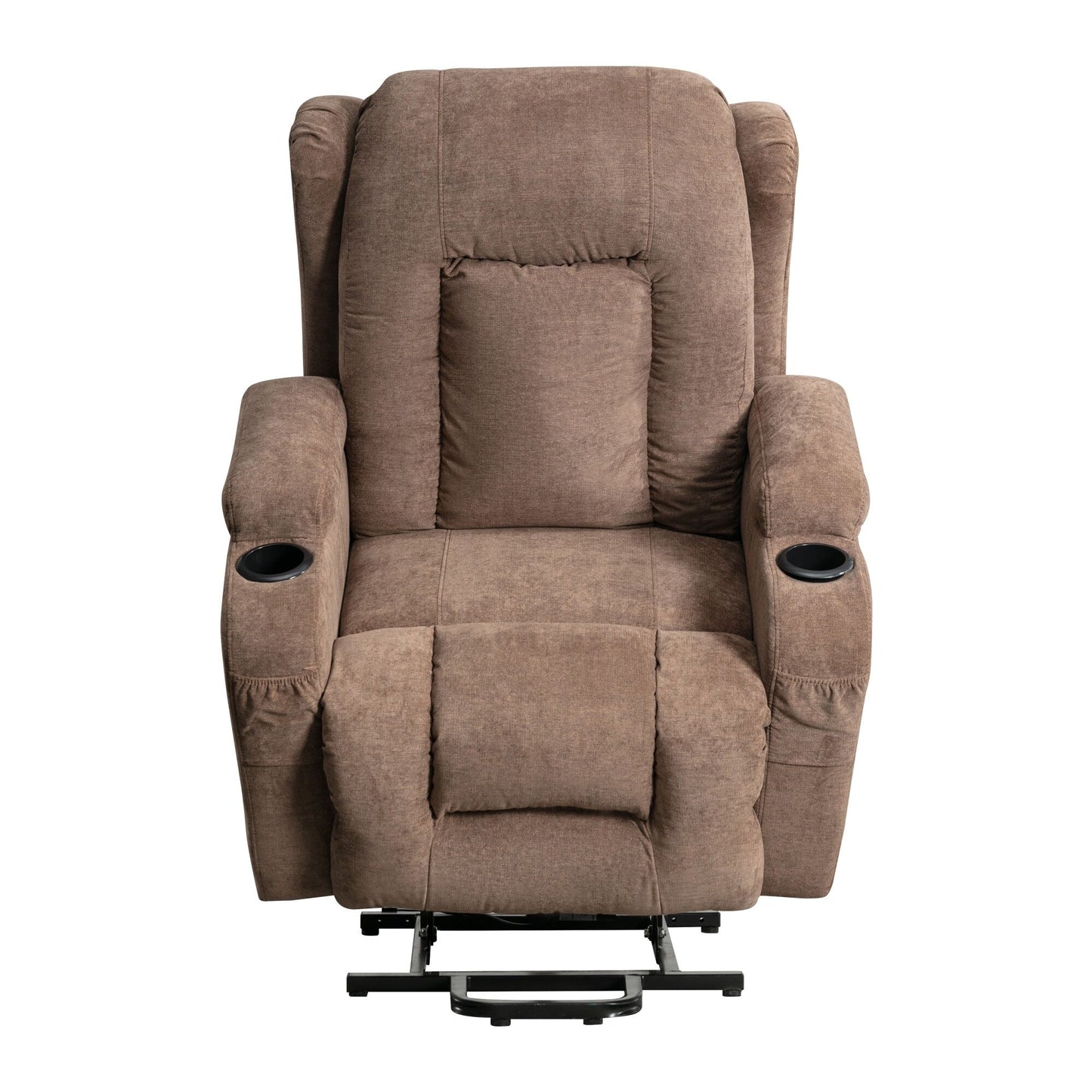 Power Lift Recliner Chair with Heat, Massage, USB Port, and Side Pocket for Elderly, Adjustable Reclining for Living Room