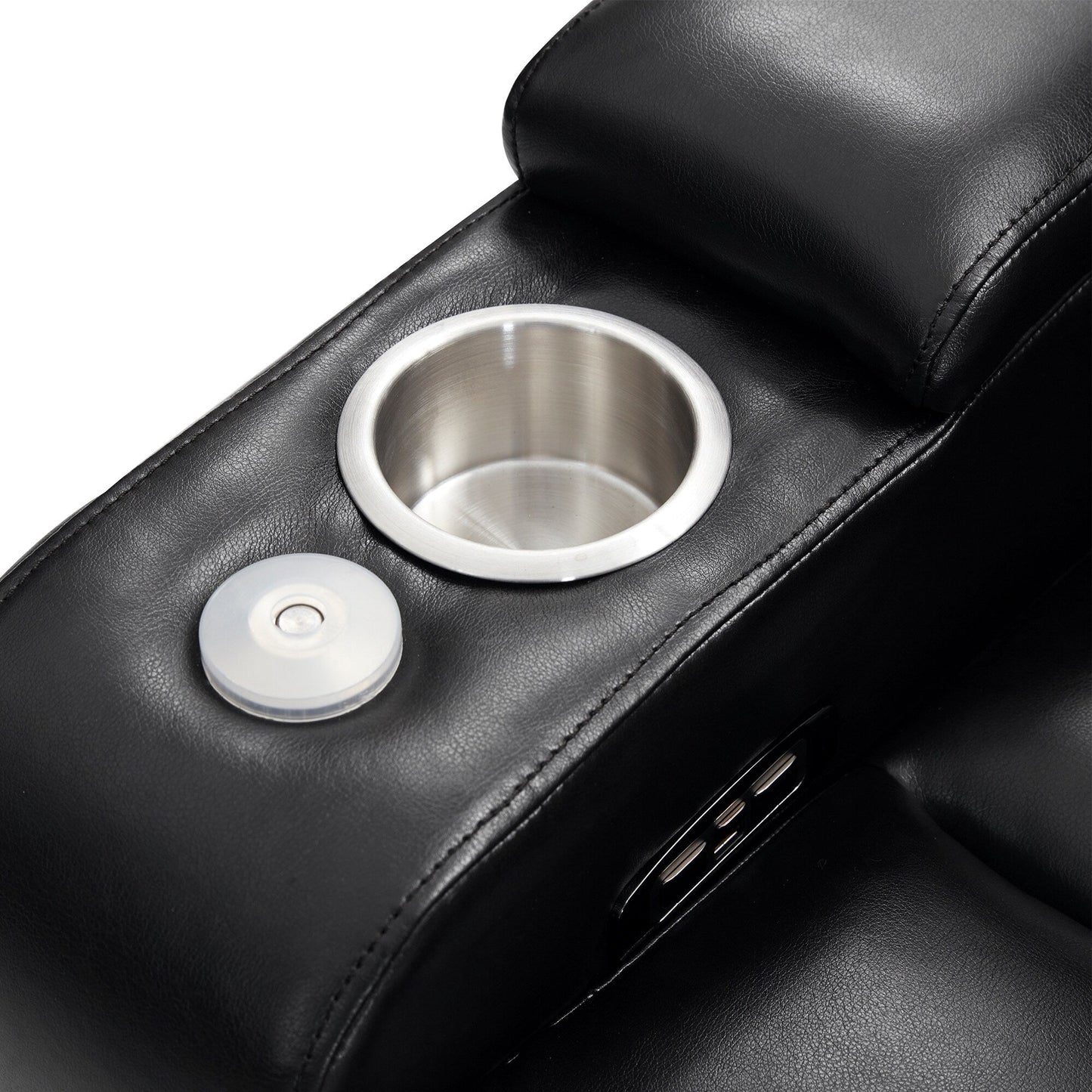 Nestfair Power Motion Recliner with 2 Cup Holders and 360° Swivel Tray Table