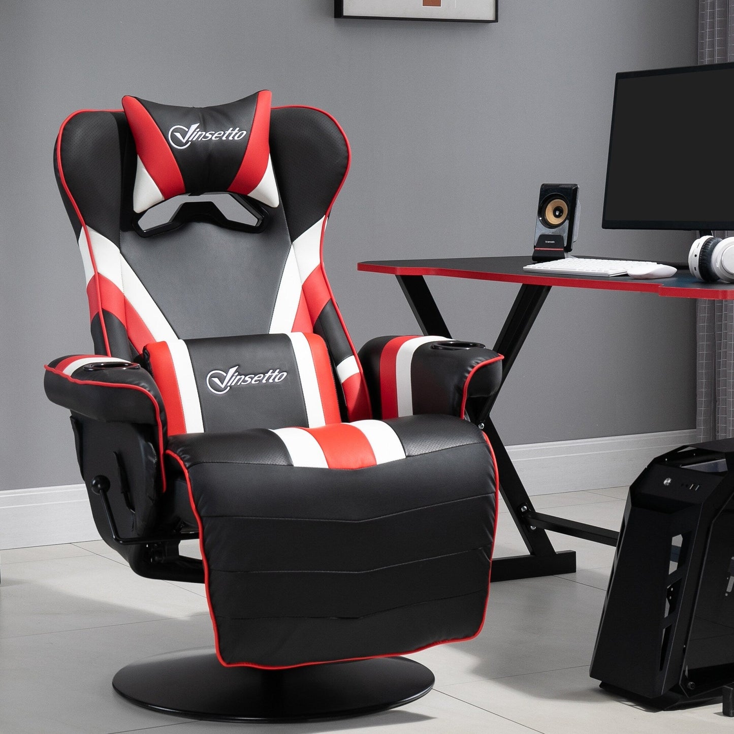 Racing Style Computer Recliner with Lumbar Support