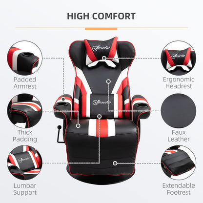Racing Style Computer Recliner with Lumbar Support