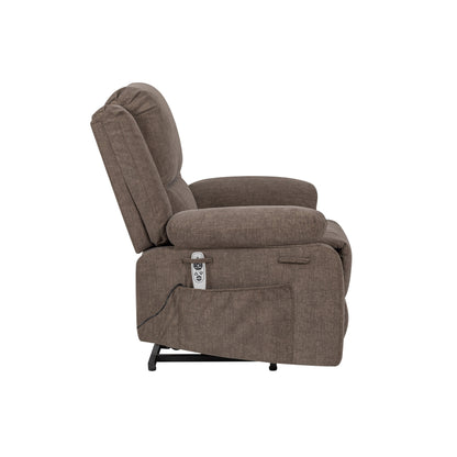 Reclining Lift Chair with Massage, Heating, and Remote Control Pockets