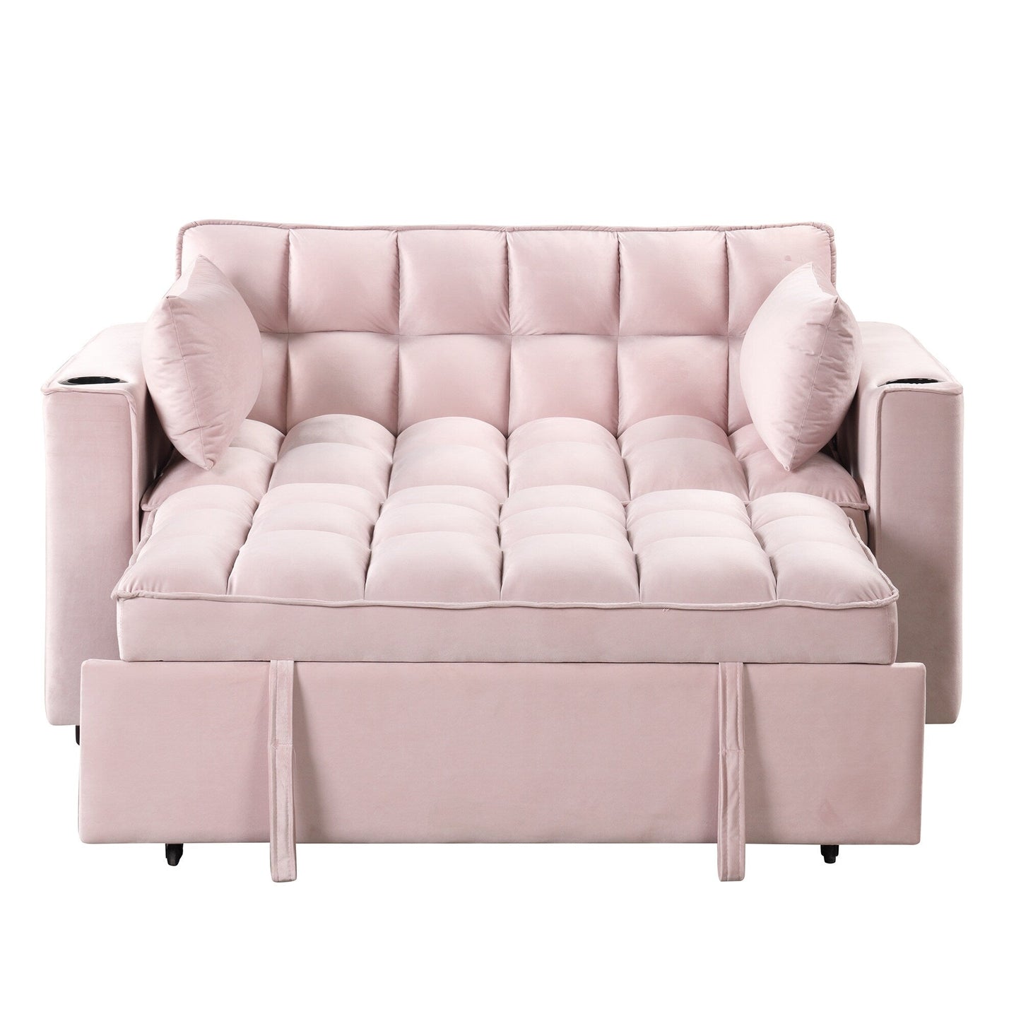 Roomfitters 58 4-1 Multi-functional Sofa Bed with Cup Holder and USB Port for Living Room or Apartments
