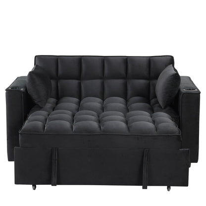 Roomfitters 58 4-1 Multi-functional Sofa Bed with Cup Holder and USB Port for Living Room or Apartments