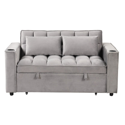 Roomfitters 58 4-1 Multi-functional Sofa Bed with Cup Holder and USB Port for Living Room or Apartments