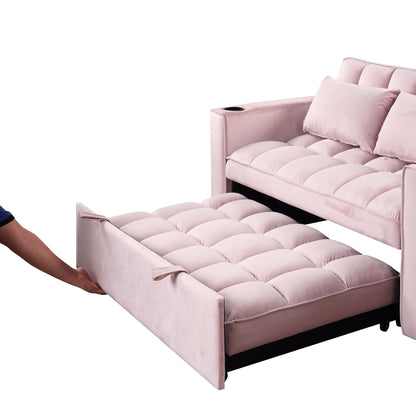 Roomfitters 58 4-1 Multi-functional Sofa Bed with Cup Holder and USB Port for Living Room or Apartments