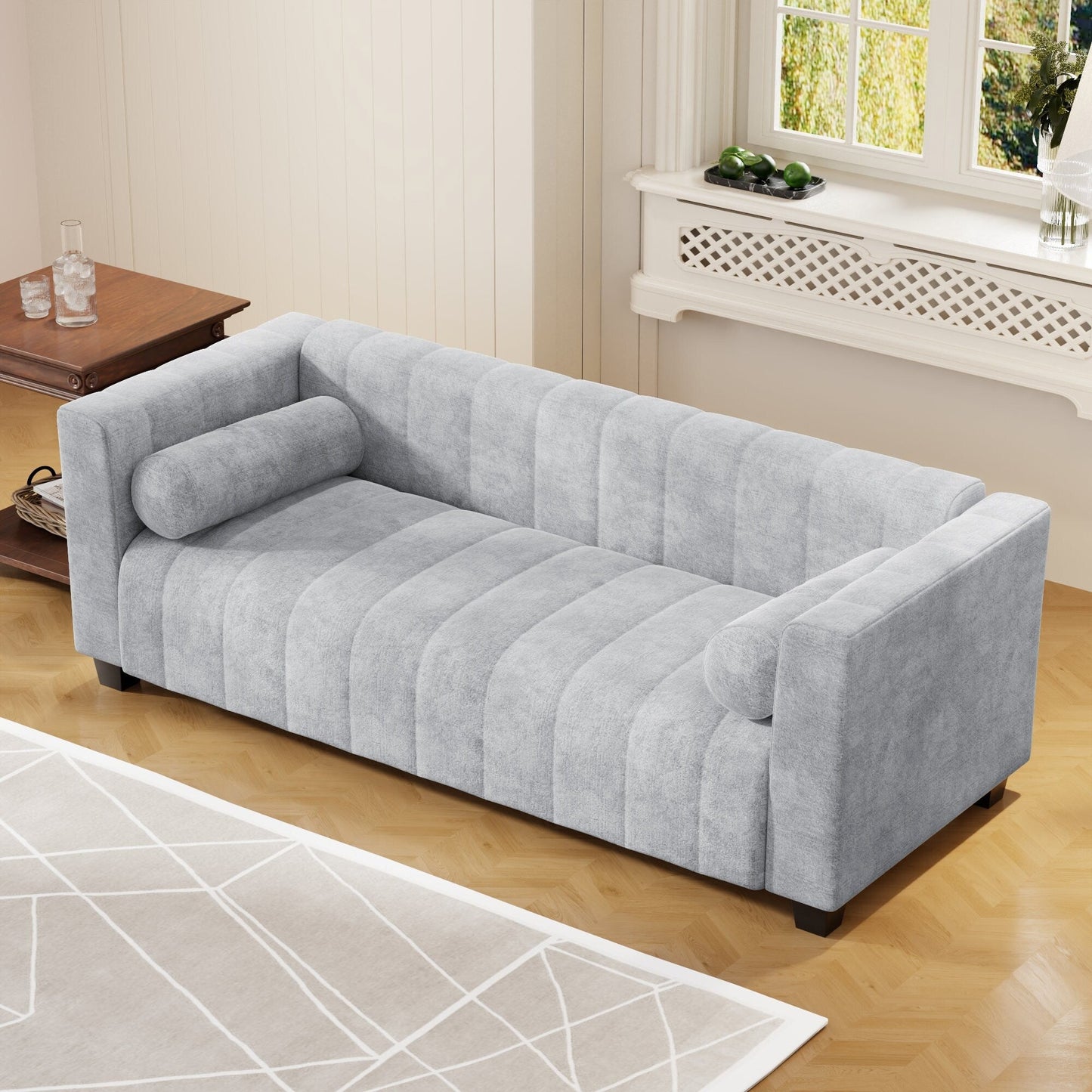 Roomfitters 78.7'' Upholstered Sofa for Living Room, Bedroom, Salon, Simplified Style