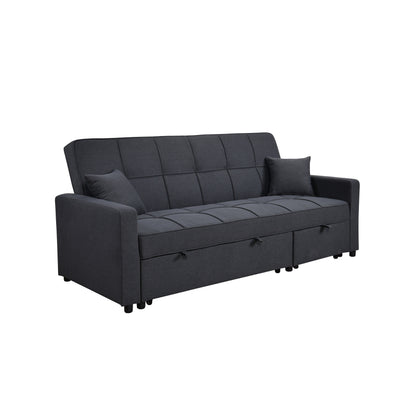 Roomfitters 83 Oversized Upholstered Sofa Bed with Pull-Out Couch Bed & Adjustable Backrest, 3-Seater Convertible Sleeper Sofa