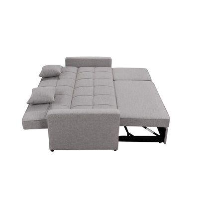 Roomfitters 83 Oversized Upholstered Sofa Bed with Pull-Out Couch Bed & Adjustable Backrest, 3-Seater Convertible Sleeper Sofa